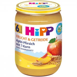 Hipp Frucht & Getreide Apfel-Pfirsich mit 7-Korn 190g
